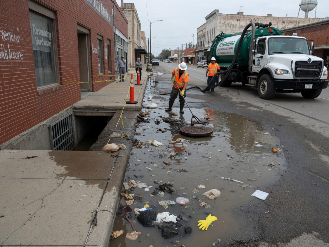 How to Handle Sewage Backup From Municipal Lines in Downtown Rosenberg