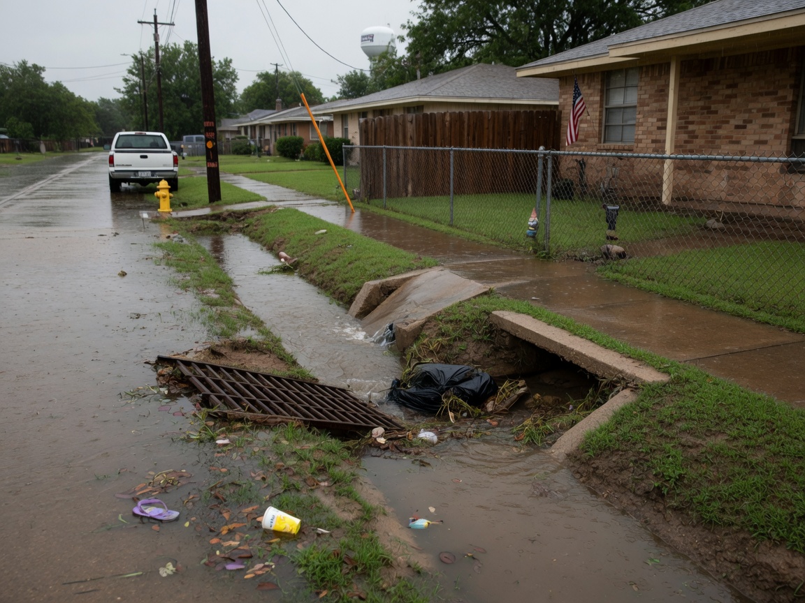 Local Drainage Issues on the South Side of Rosenberg and How They Lead to Yard Flooding