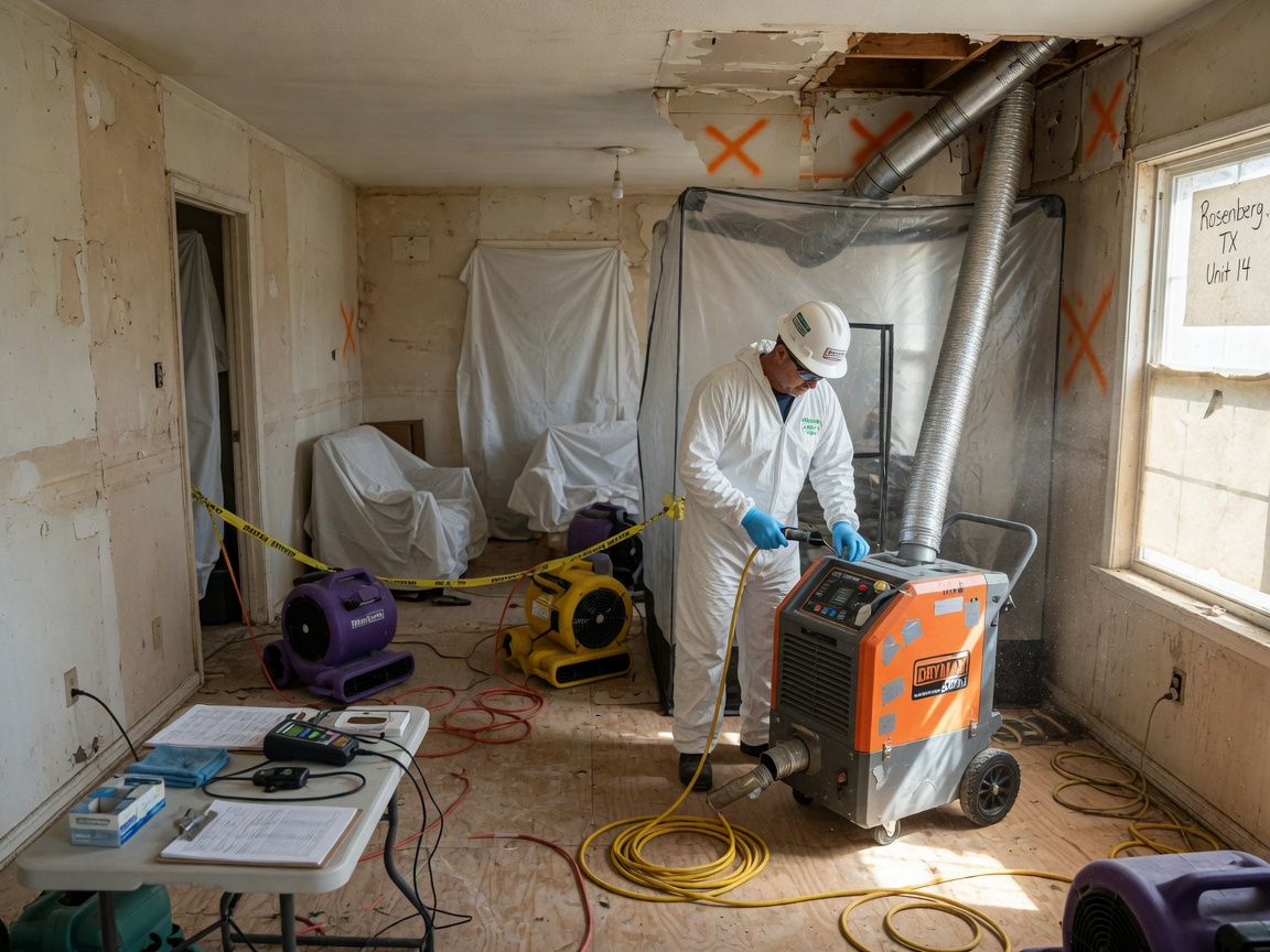 Structural Drying & Dehumidification in Rosenberg, TX